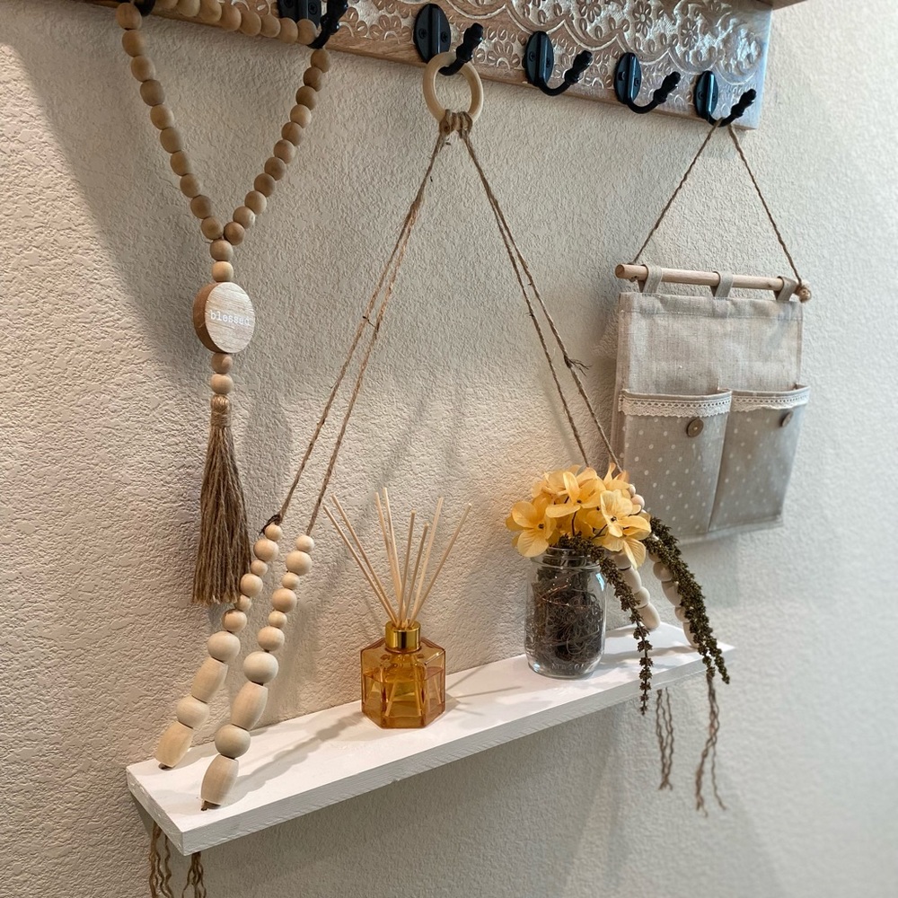 SOLD🚫Handmade boho Decor shelf